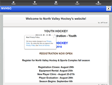 Tablet Screenshot of nvhockey.org