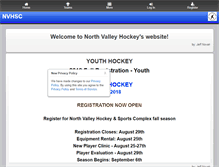 Tablet Screenshot of nvhockey.com